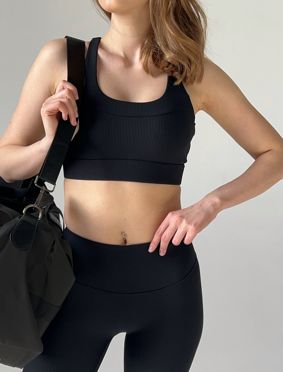 Бра в рубчик с открытой спиной (Без застежки)