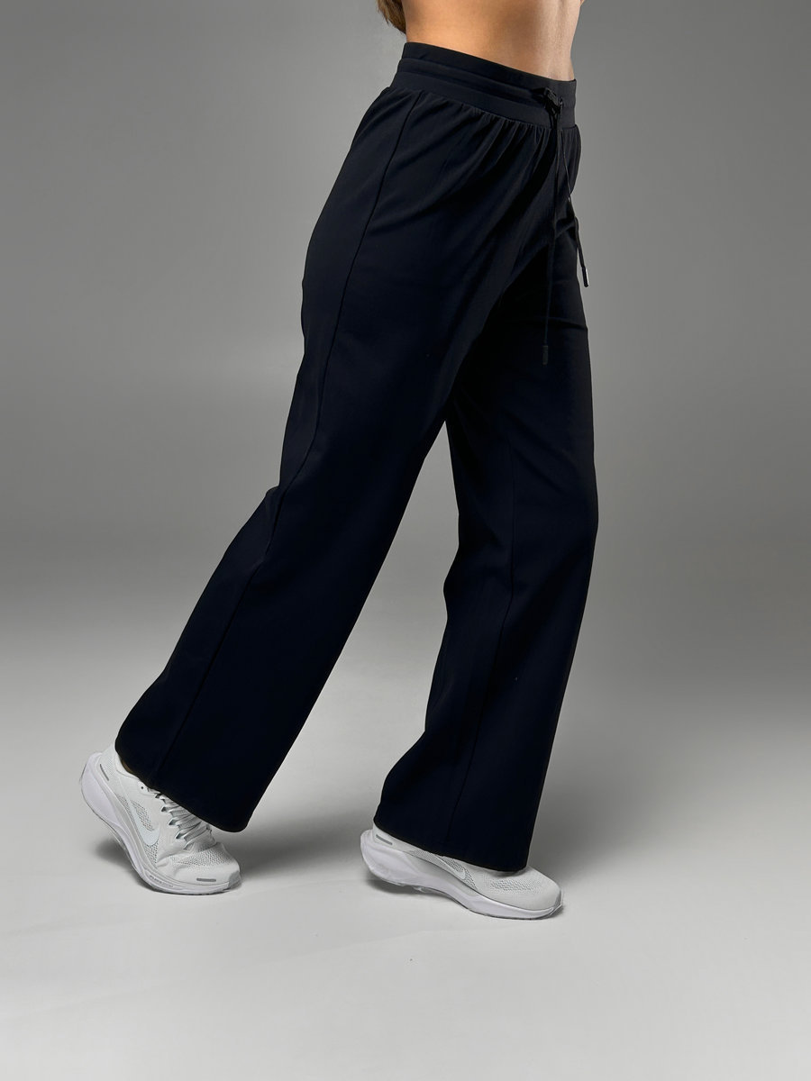 Спортивные брюки-трубы утепленные