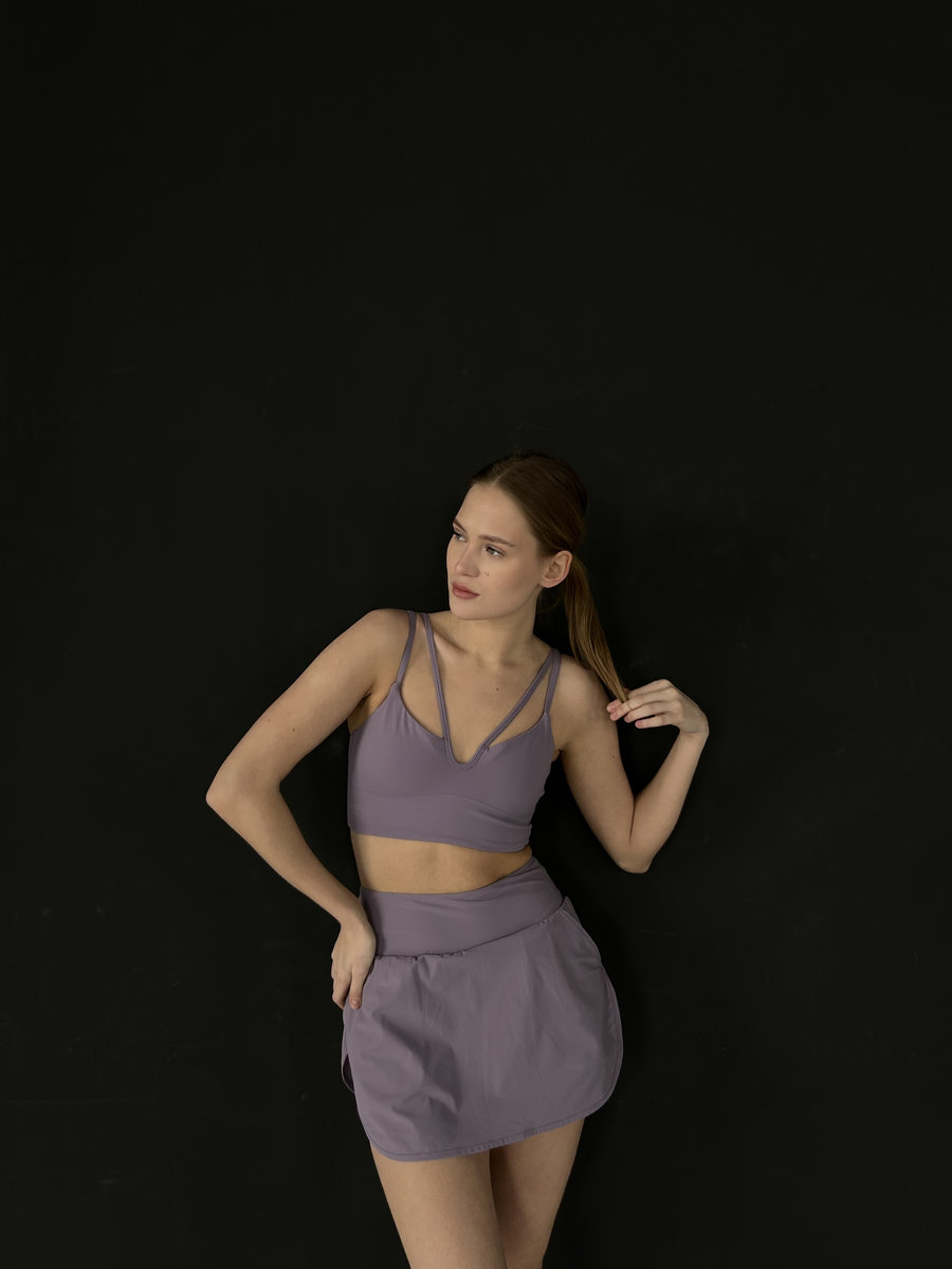 Бра-топ с тонкими дополнительными бретелями (Без застежки)