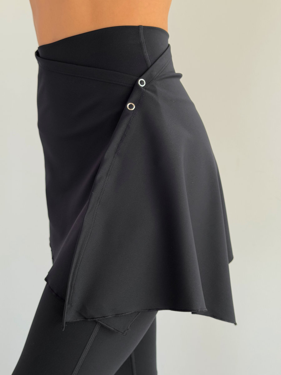 Леггинсы клеш cо съемной юбкой (Высокая посадка)