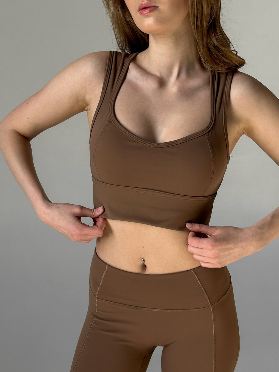 Бра с открытой спиной на широких бретелях (Без застежки)