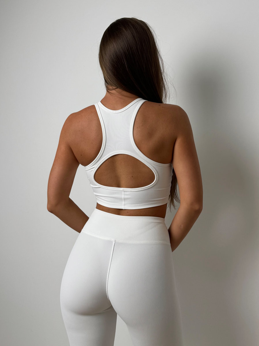 Леггинсы расклешенные в рубчик с V- образной талией (Высокая посадка)