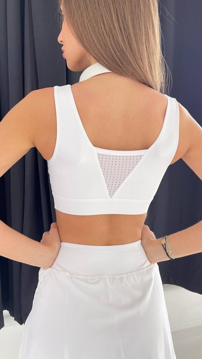 Бра с перфорацией на груди и спине (Без застежки)