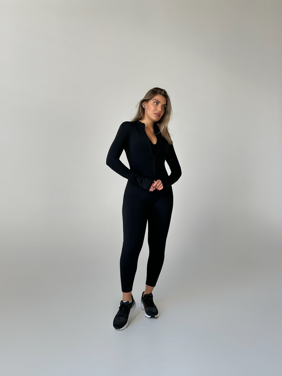 Комбинезон утепленный на молнии полной длины с длинными рукавами