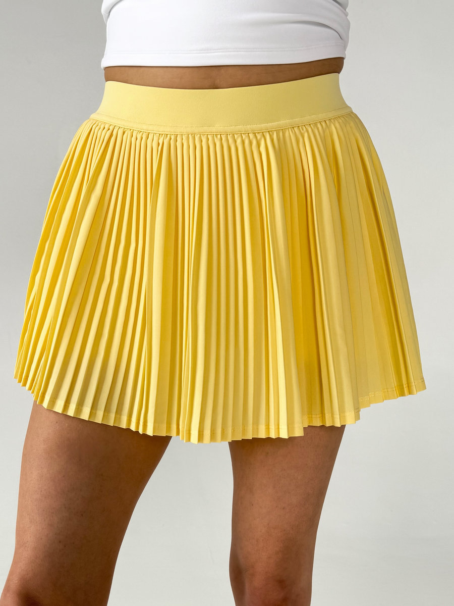 Спортивная юбка-шорты плиссе с поясом-резинкой