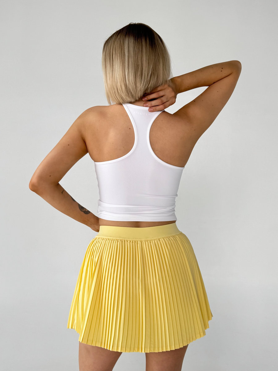 Спортивная юбка-шорты плиссе с поясом-резинкой