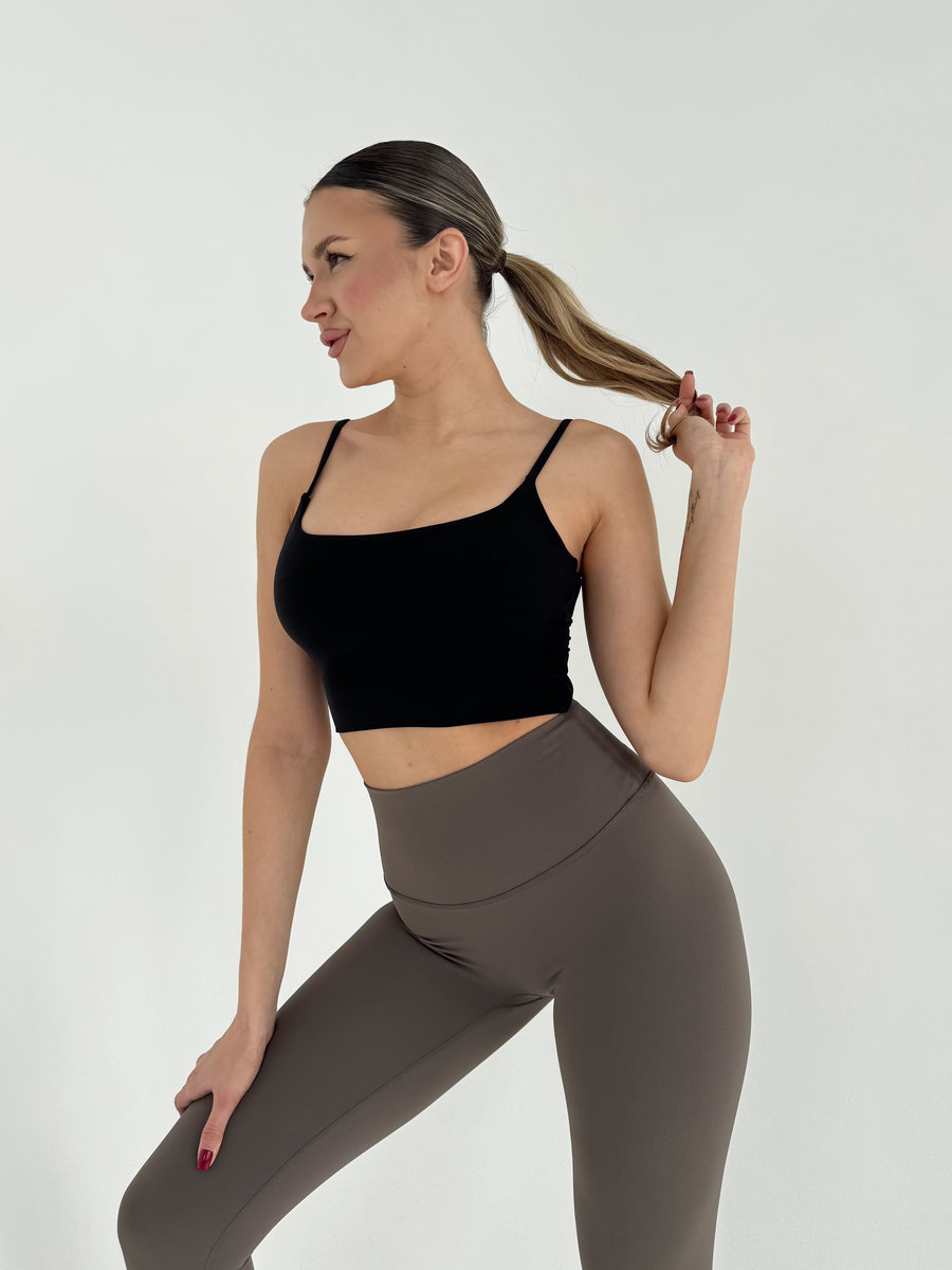 Классические леггинсы с потайным карманом на пояснице (Ультравысокая посадка)