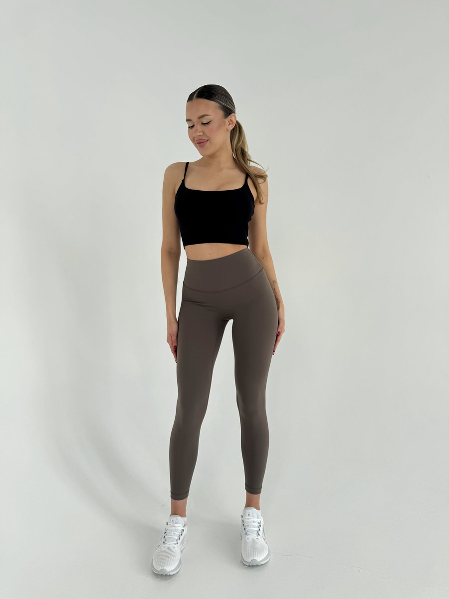 Классические леггинсы с потайным карманом на пояснице (Ультравысокая посадка)