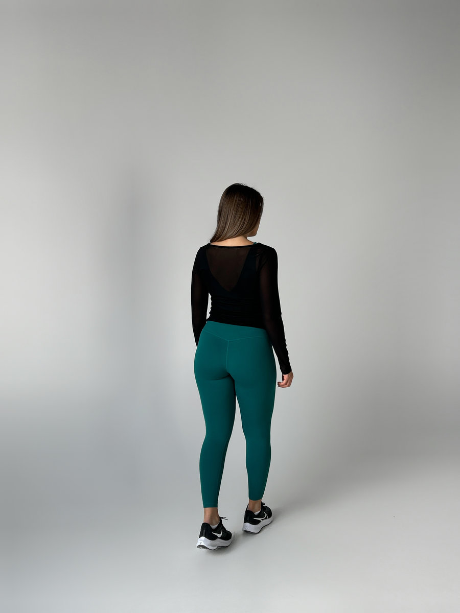 Классические леггинсы с потайным карманом на пояснице (Ультравысокая посадка)