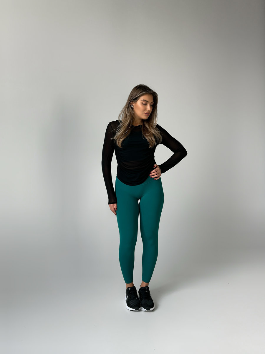 Классические леггинсы с потайным карманом на пояснице (Ультравысокая посадка)