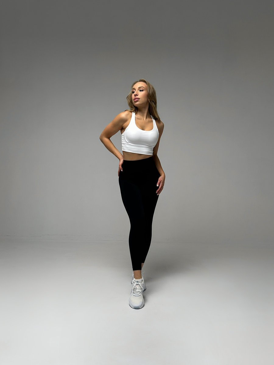 Классические леггинсы с потайным карманом на пояснице (Ультравысокая посадка)