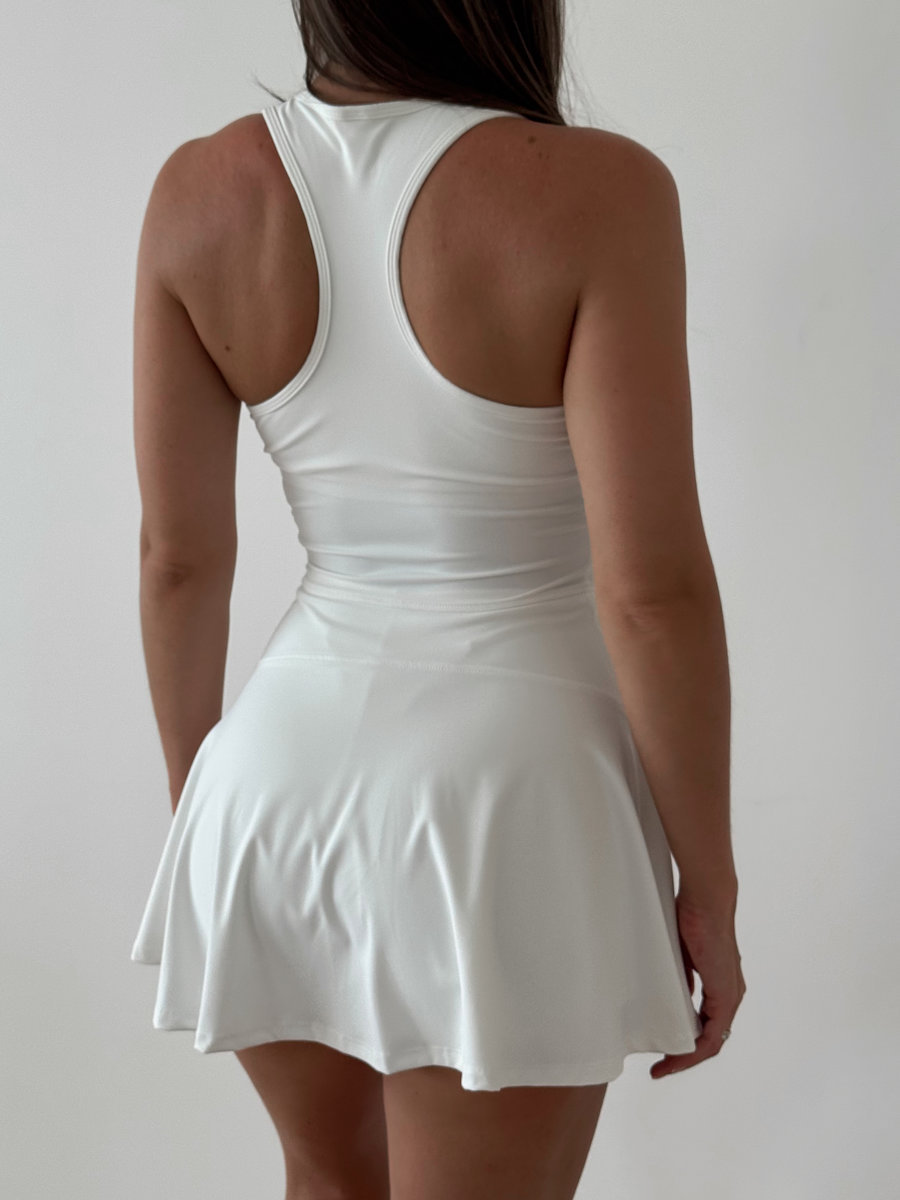 Комбинезон на молнии с юбкой