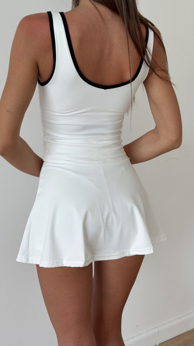 Топ удлиненный с контрастными вставками (Без застежки)