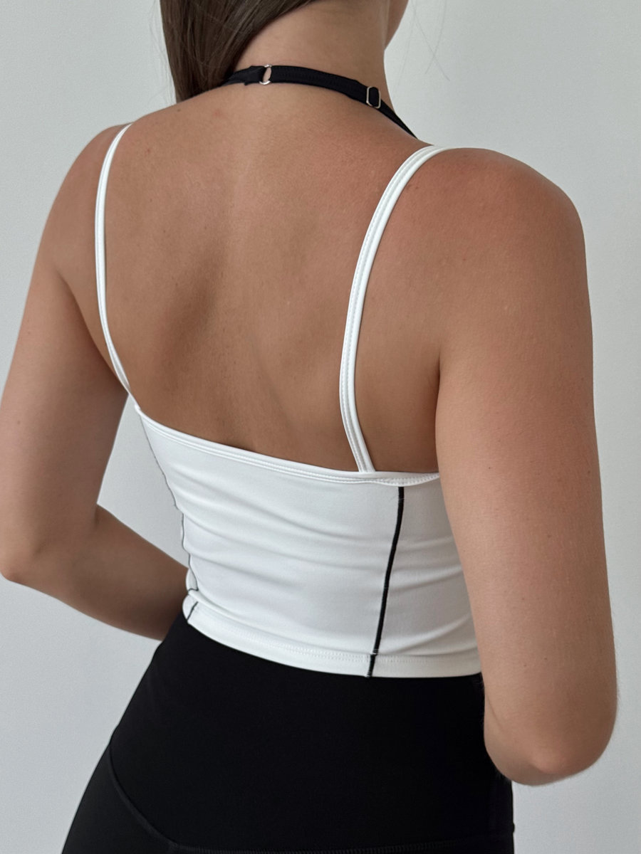 Топ удлиненный с контрастными вставками (Без застежки)