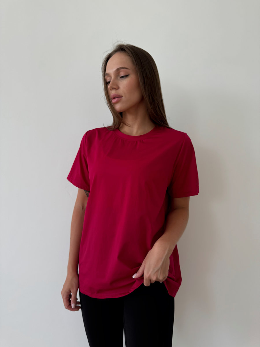 Футболка удлиненная свободная