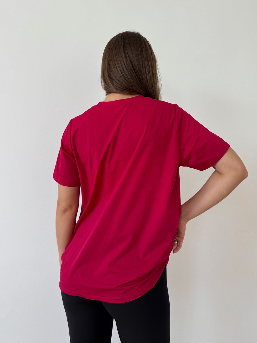 Футболка удлиненная свободная