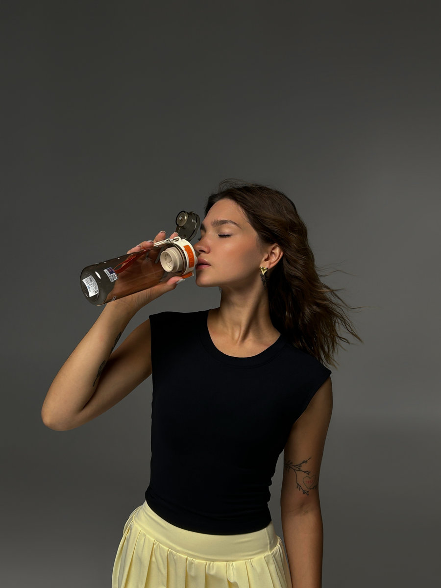 Теннисная юбка-шорты с широким плиссе