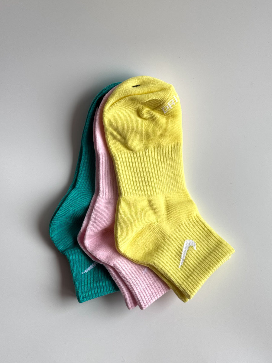 Носки яркие для фитнеса (набор из 3 пар)