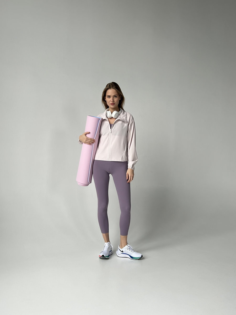 Коврик для йоги 6 мм (розово-голубой)