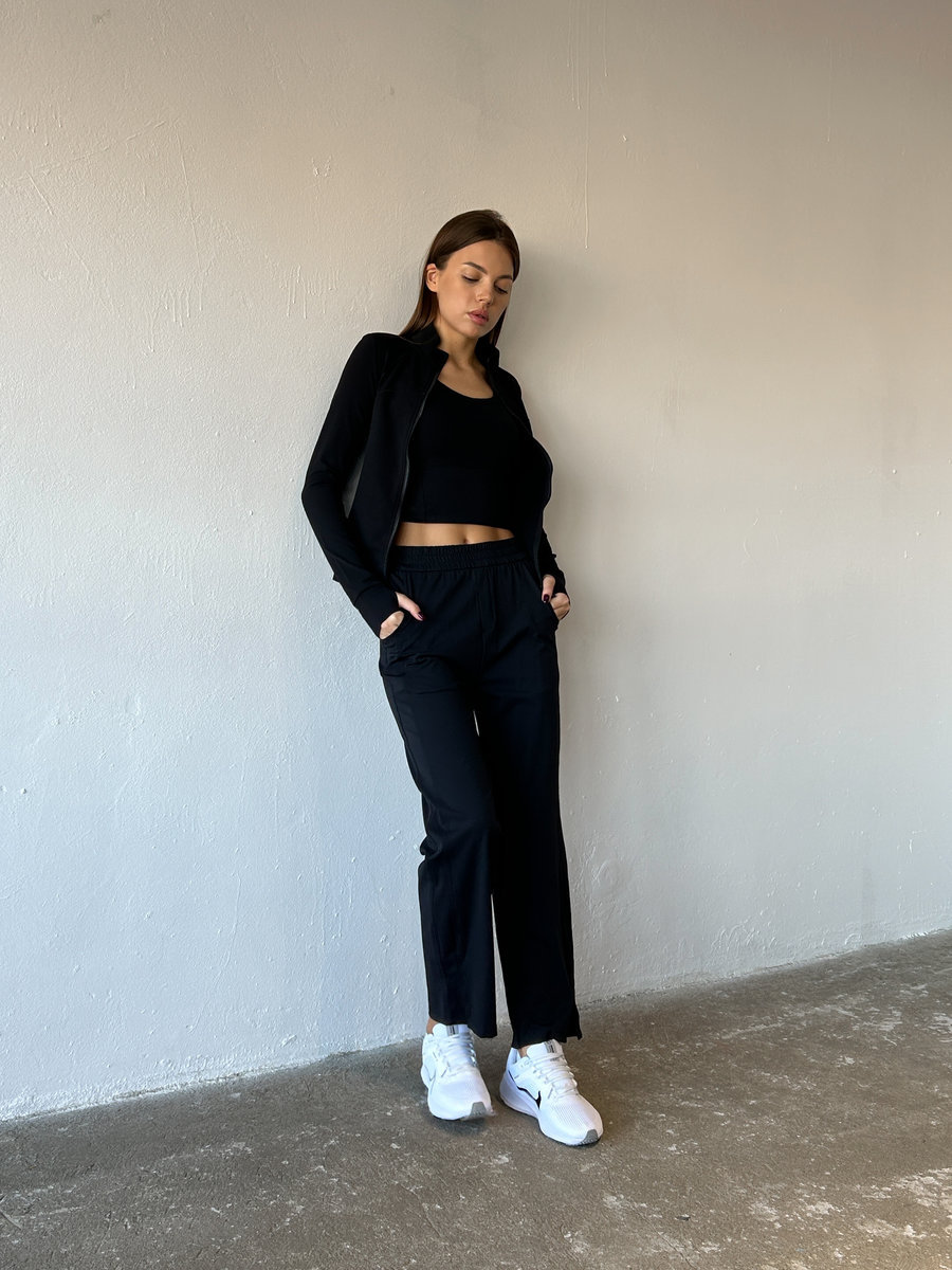 Брюки с разрезами снизу