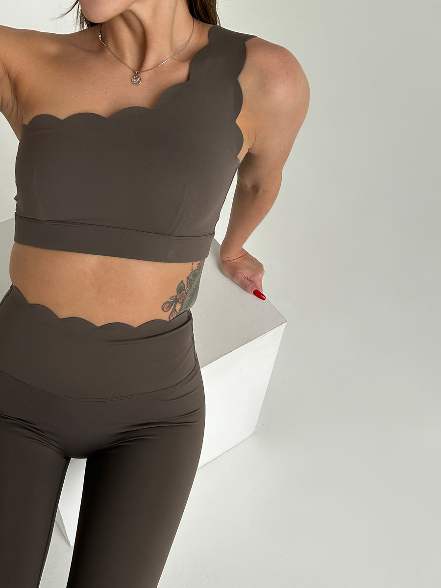 Леггинсы с ажурным поясом (Высокая посадка)