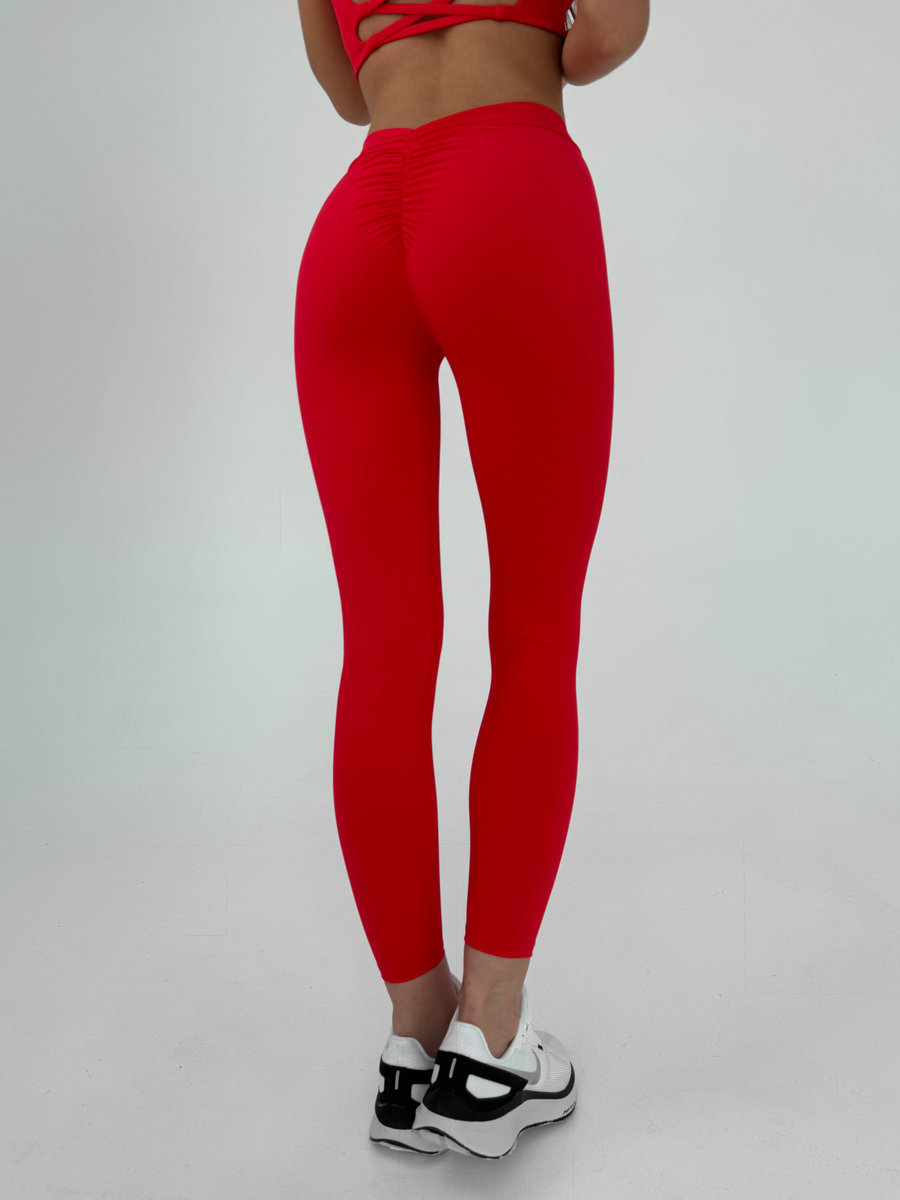 Лосины с V-образным вырезом на ягодицах (Ультравысокая посадка)