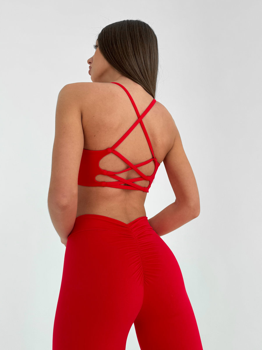 Топ с многочисленными бретелями на спине (Без застежки)