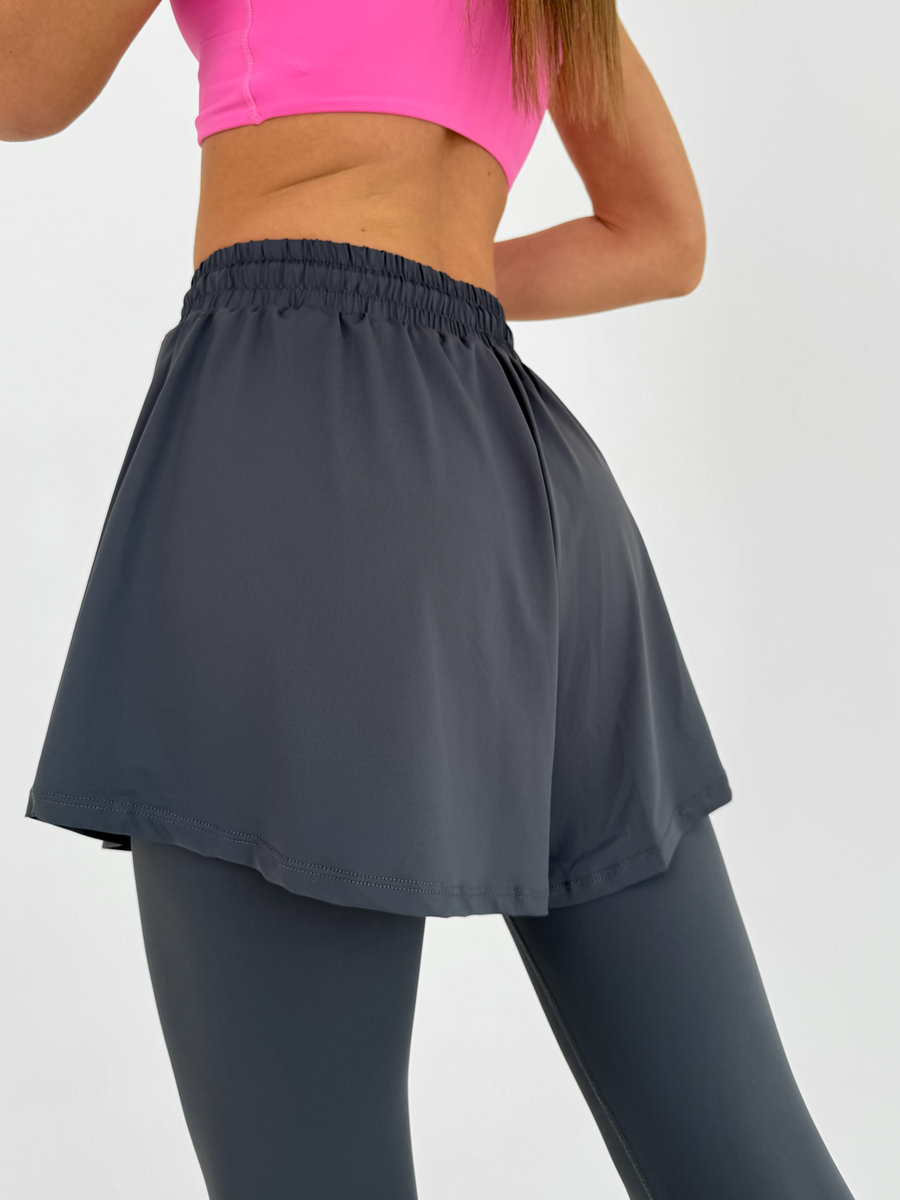 Легинсы с удлиненными шортами 2 в 1 (Высокая посадка)