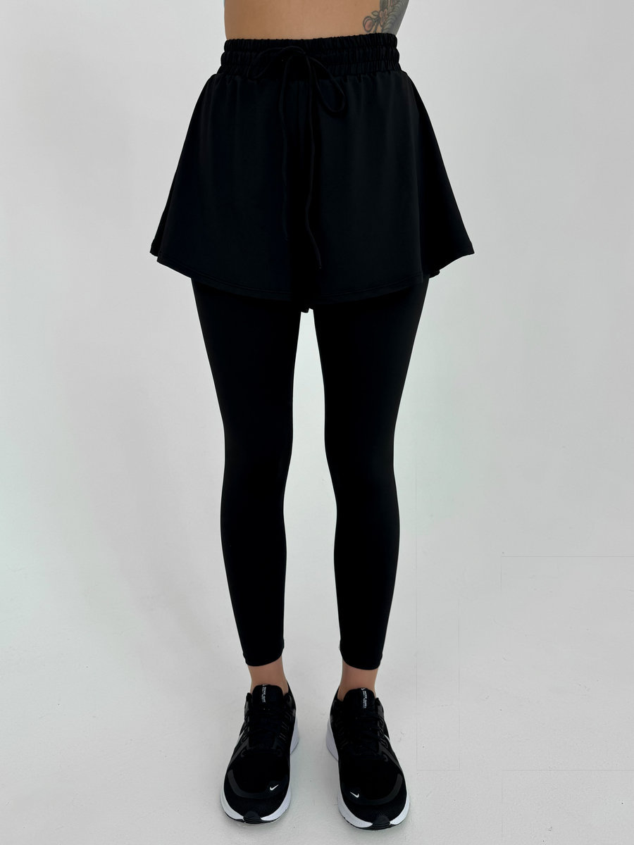 Легинсы с удлиненными шортами 2 в 1 (Высокая посадка)