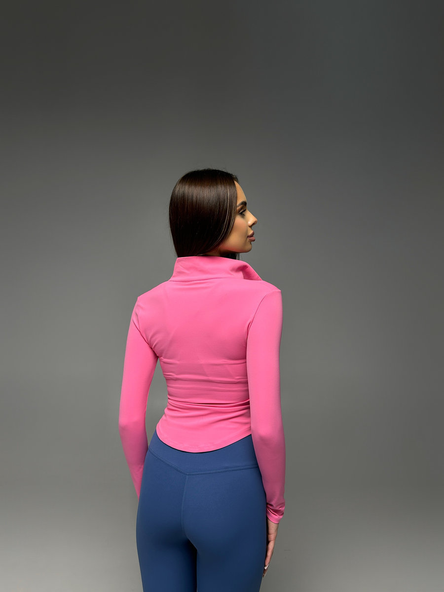 Спортивный рашгард средней длины с полузамком