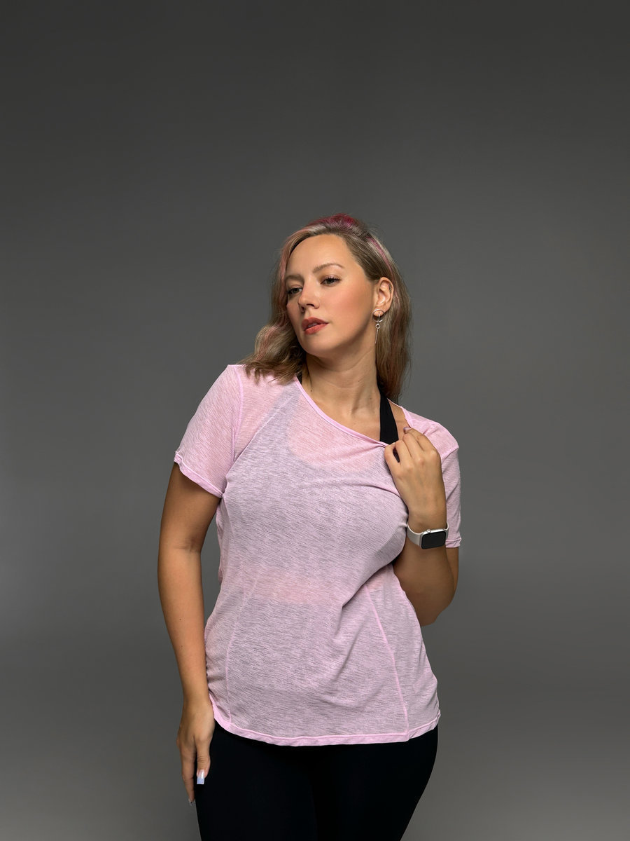 Футболка полупрозрачная с открытой спиной