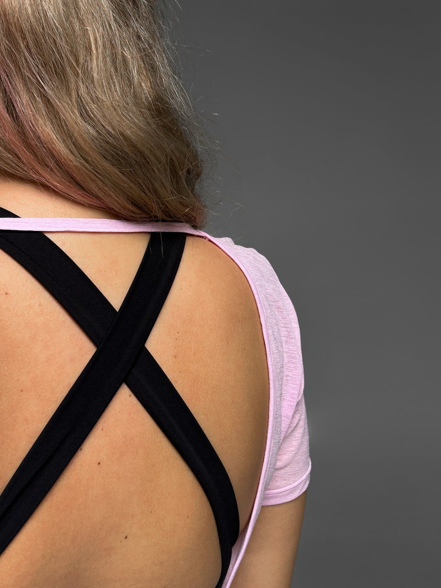 Футболка полупрозрачная с открытой спиной