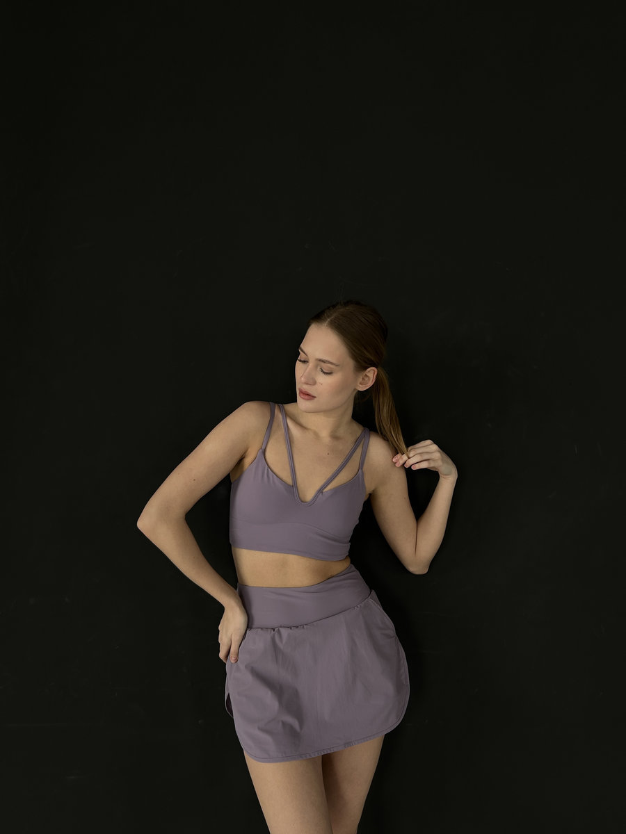 Теннисная  прямая юбка-шорты