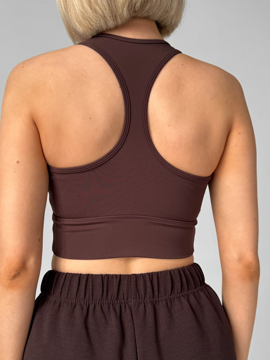 Спортивный топ c открытыми лопатками (Без застежки)