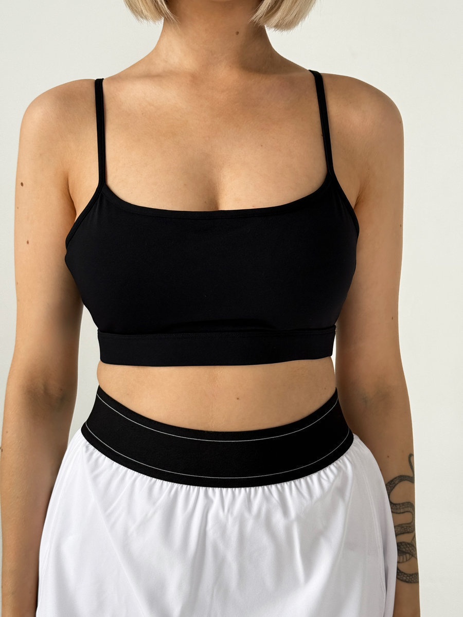 Спортивный топ с тонкими дополнительными бретелями на спине MINI(Без застежки)