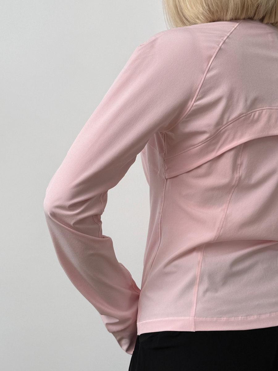 Олимпийка на молнии приталенная с воротником-стойкой