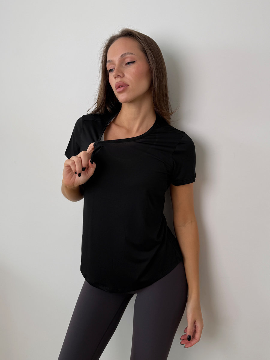 Классическая футболка со скругленным низом