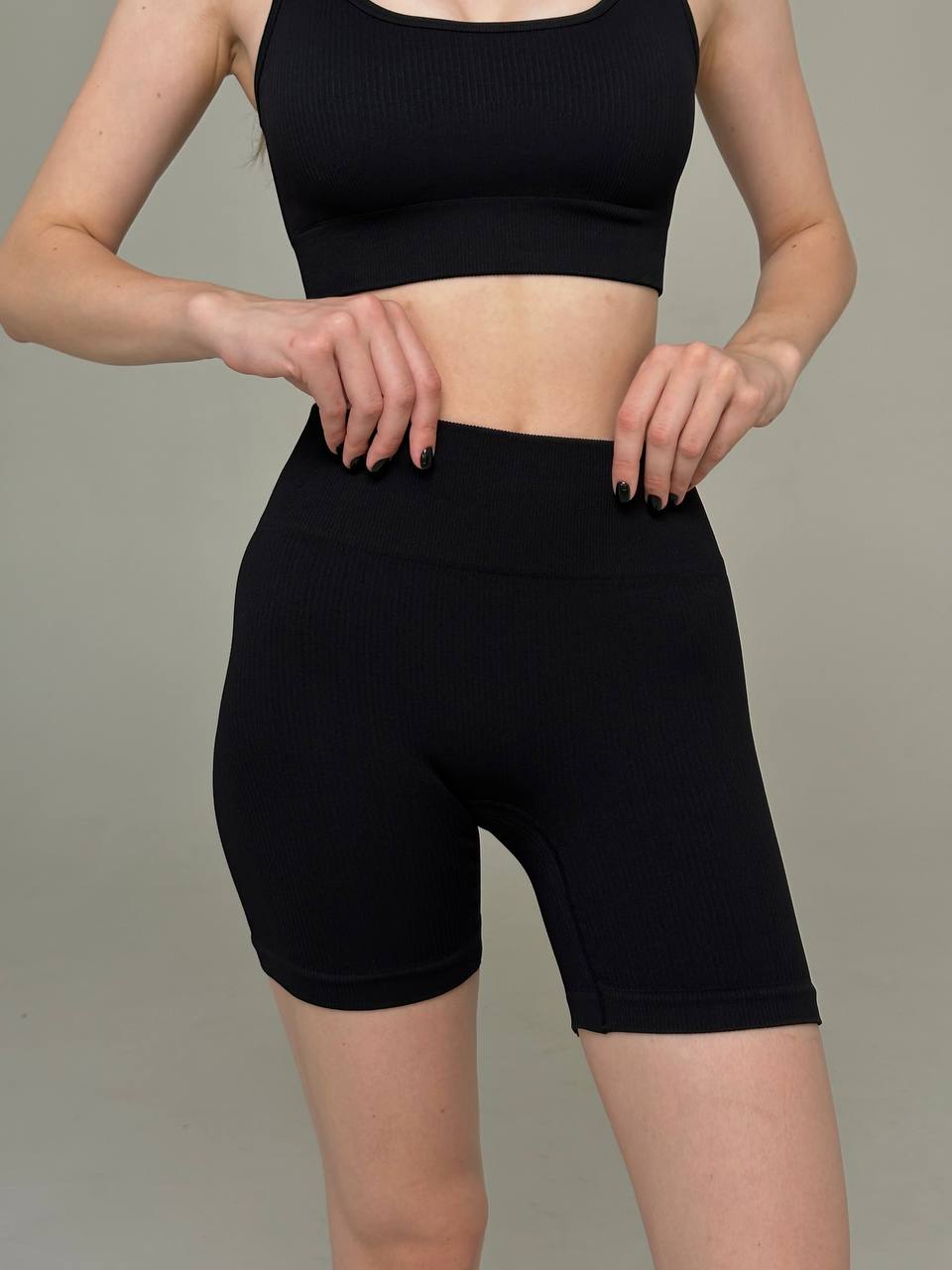 Спортивные велосипедки в рубчик BASE