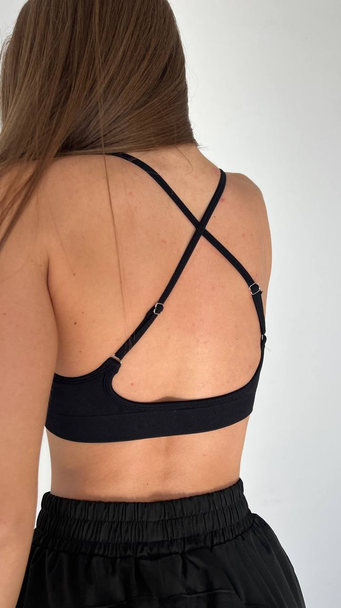Топ-бра с регулируемыми бретелями (Без застежки)