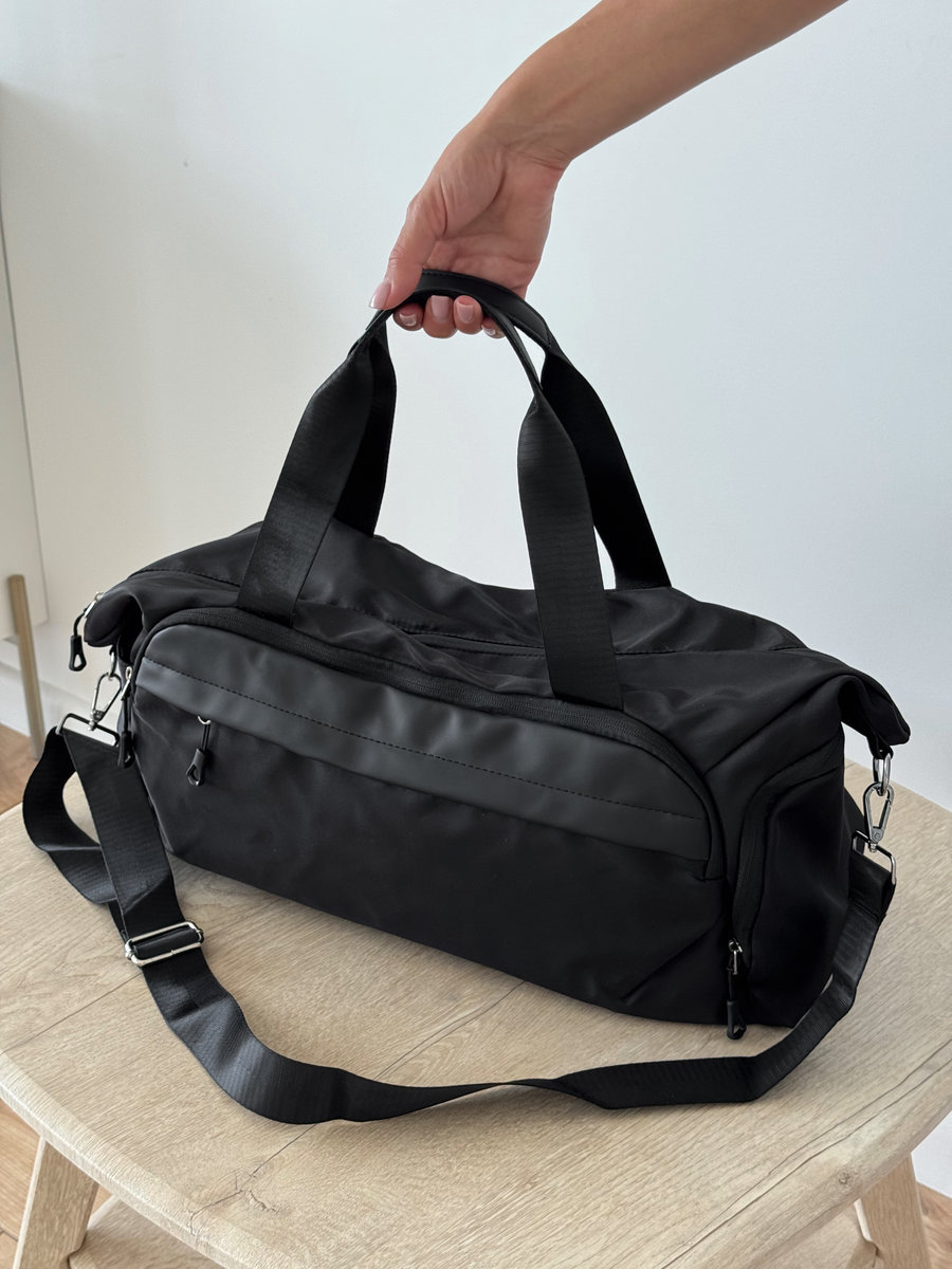 Сумка трапецевидной формы формованная_черная