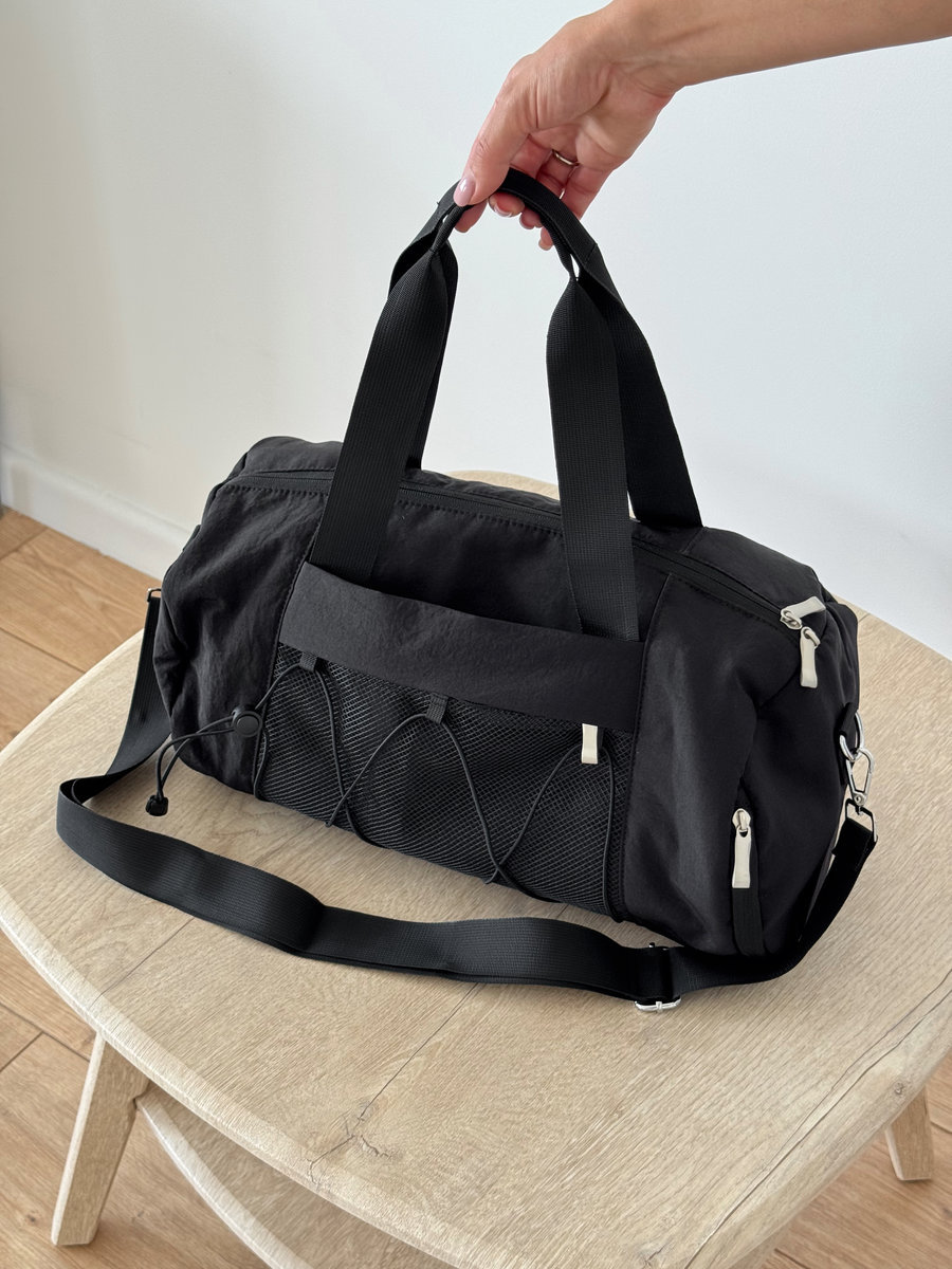 Компактная спортивная сумка для фитнеса (Черная)