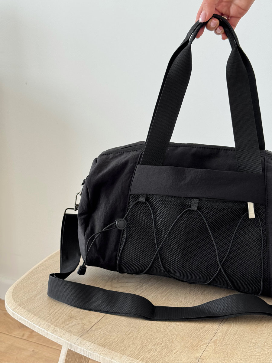 Компактная спортивная сумка для фитнеса (Черная)