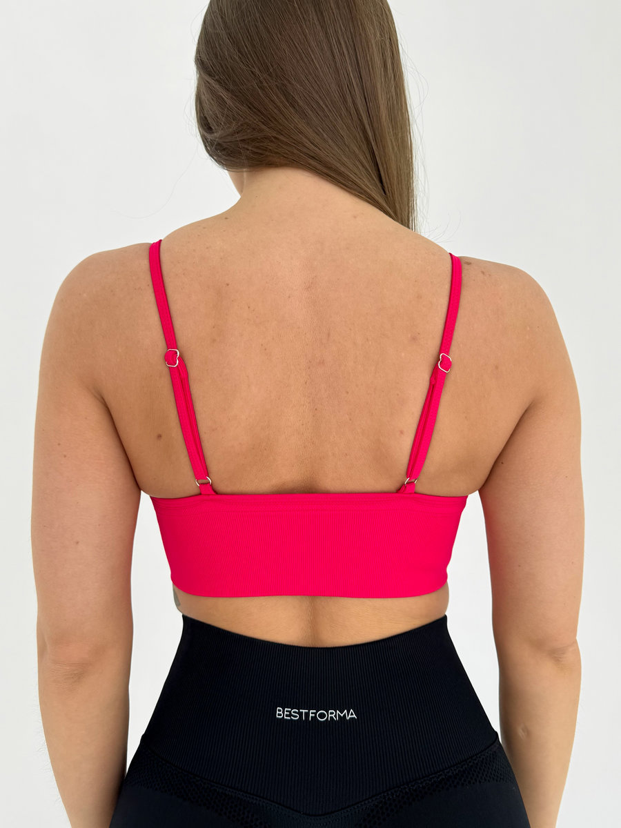 Бесшовный топ с регулируемыми бретелями (Без застежки)