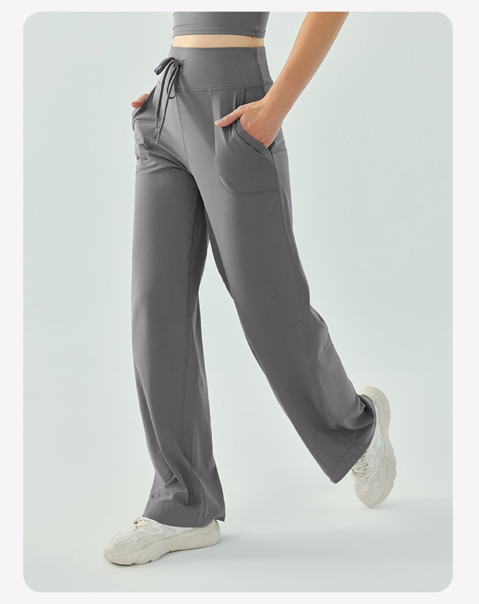 Эластичные брюки-трубы для спорта