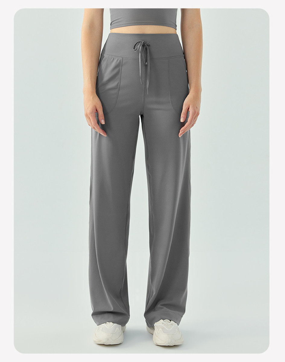 Эластичные брюки-трубы для спорта