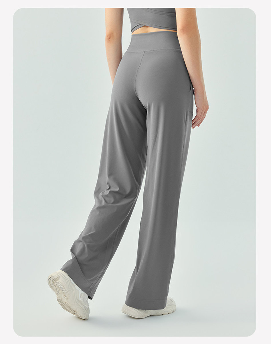 Эластичные брюки-трубы для спорта