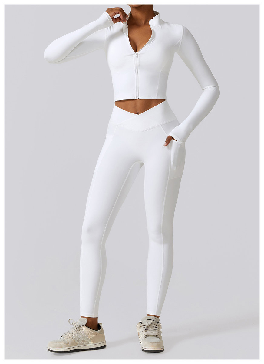 Спортивный рашгард укороченный на молнии