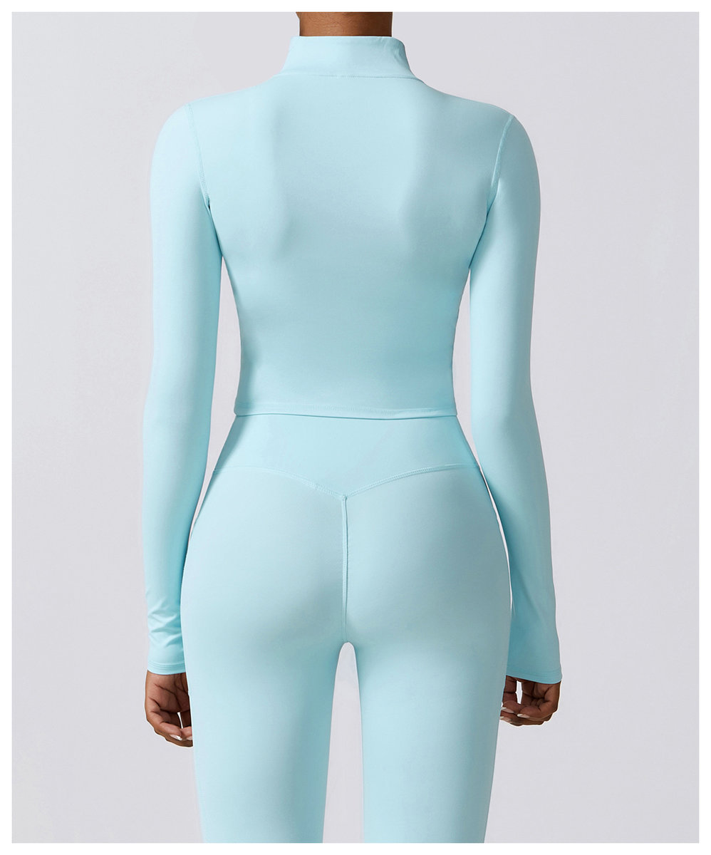 Спортивный рашгард укороченный на молнии