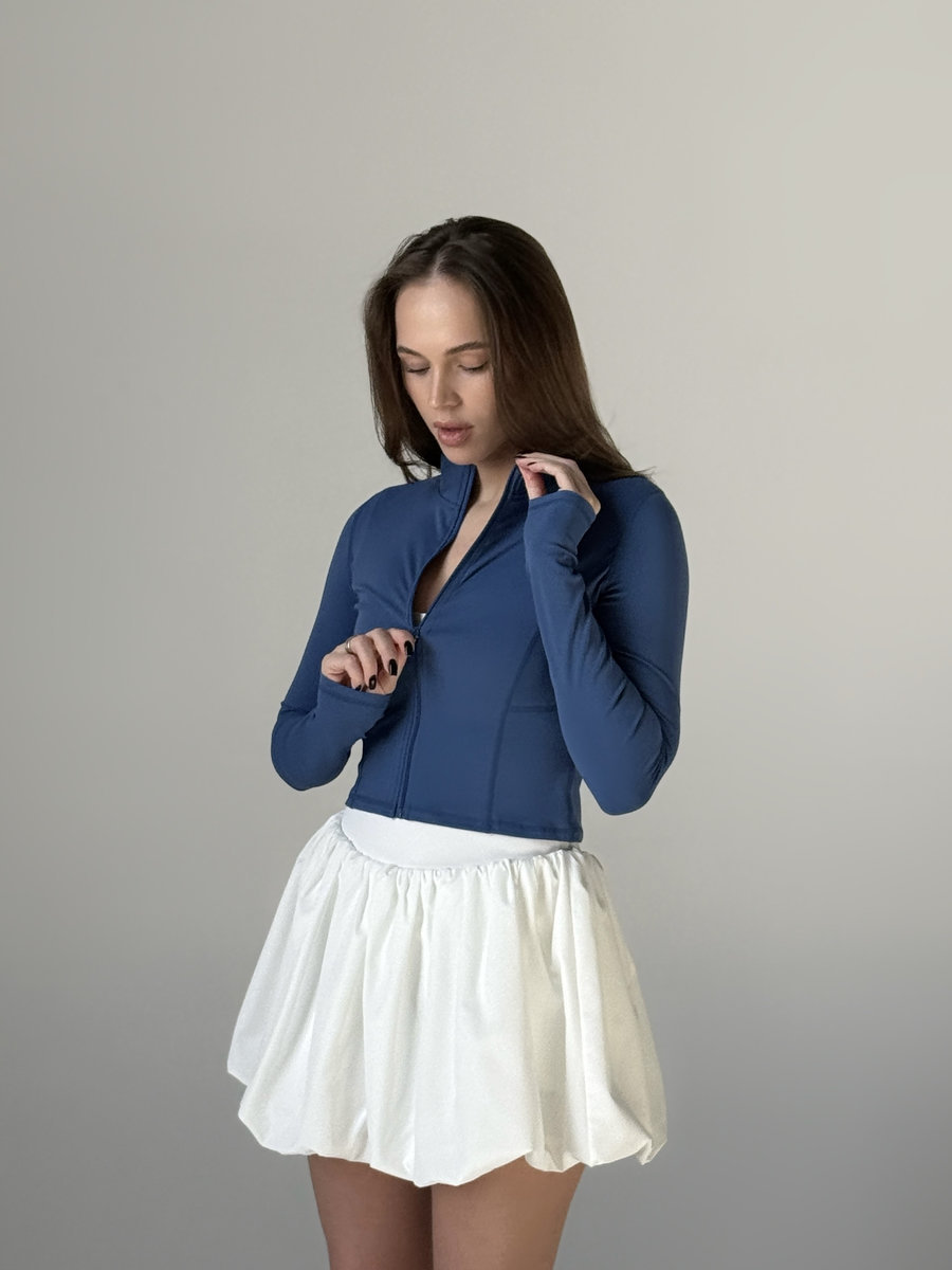 Спортивный рашгард укороченный на молнии