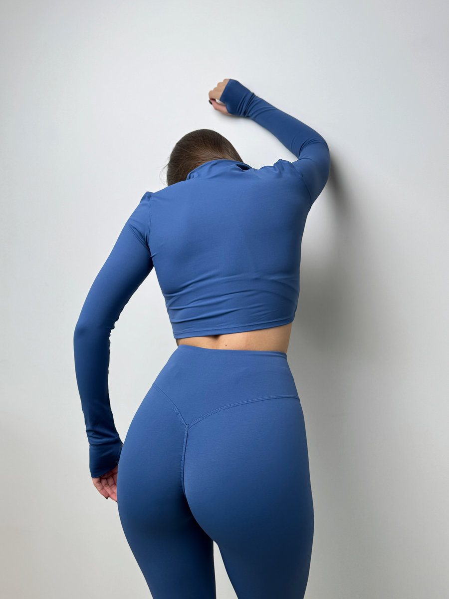 Классические лосины с V-образным швом и подчеркнутыми ягодицах (Высокая посадка)